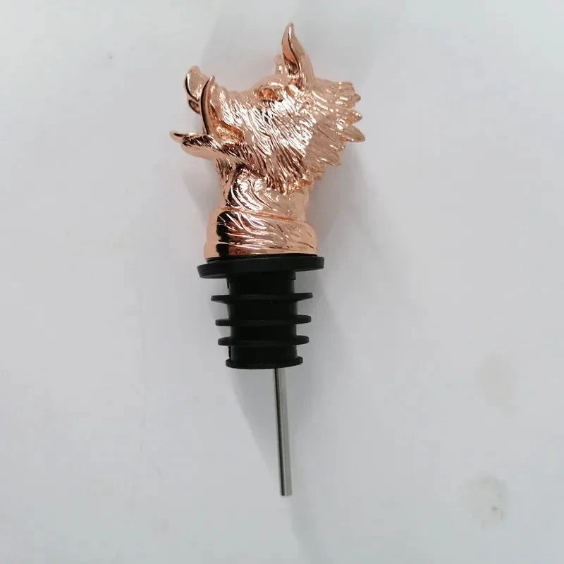 Decorative Head Wine Pourer Wine Pour Spout Stopper Bar Accessories by Bowlift