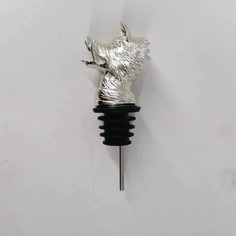 Decorative Head Wine Pourer Wine Pour Spout Stopper Bar Accessories by Bowlift