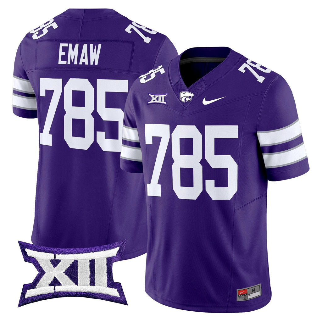 EMAW Jersey #785 Kansas State Wildcats 2025 Limited Stitched Purple by My Store