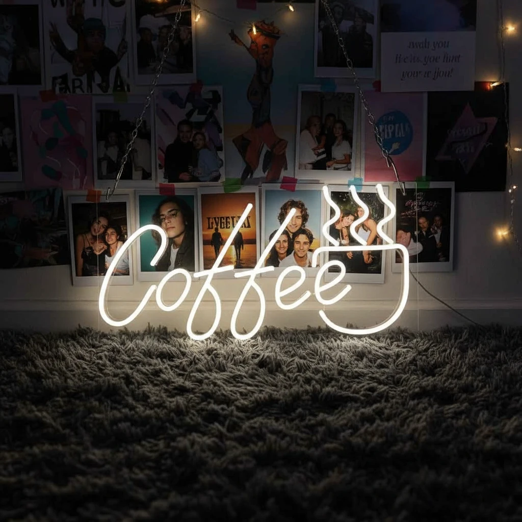 Coffee&Tea Led Neon Sign for Shop Decor by Neonchics