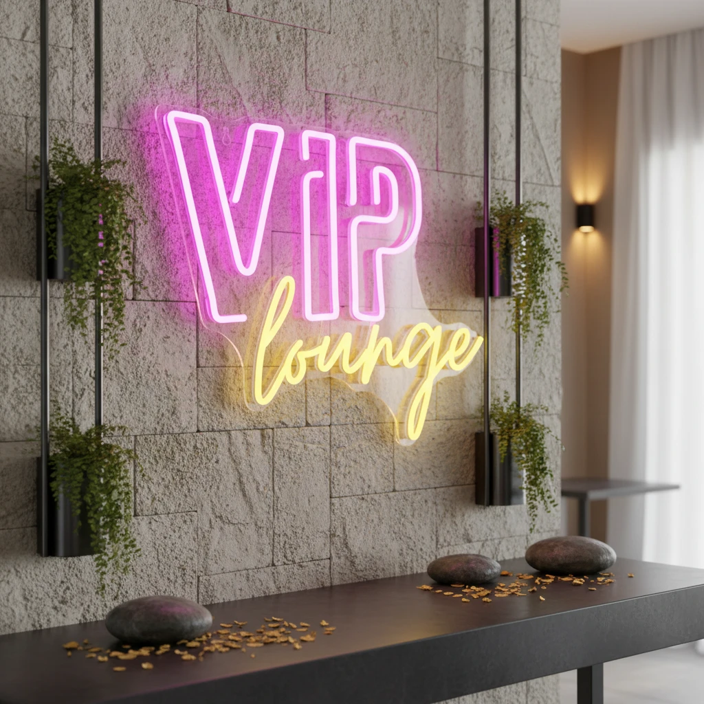 VIP Lounge Neon Sign Custom Led Neon Sign by Neonchics