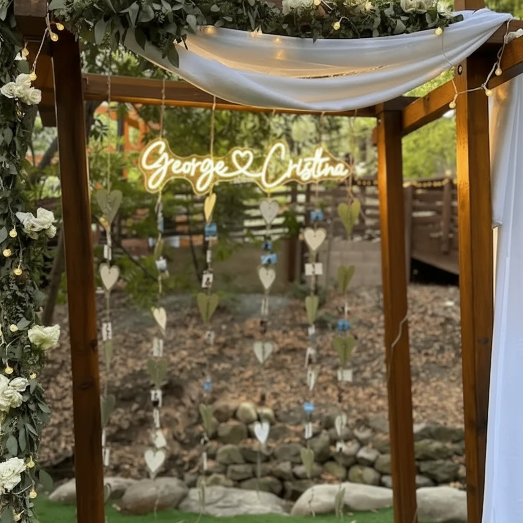 Heart Wedding Neon Sign by Neonchics