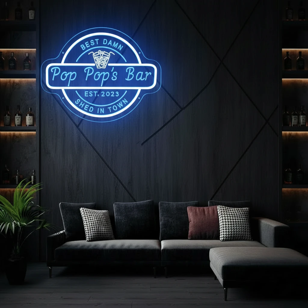 Personalized Bar Cocktail Beer Signs LED Neon Lights for Men Gifts by Neonchics