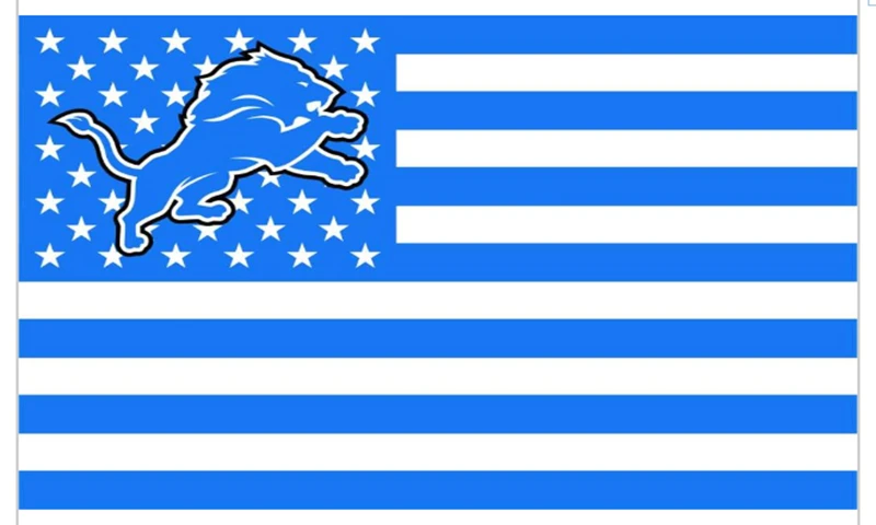 Detroit Lions Flag-3x5FT NFL Banner-100% polyester-super bowl by flagsshop