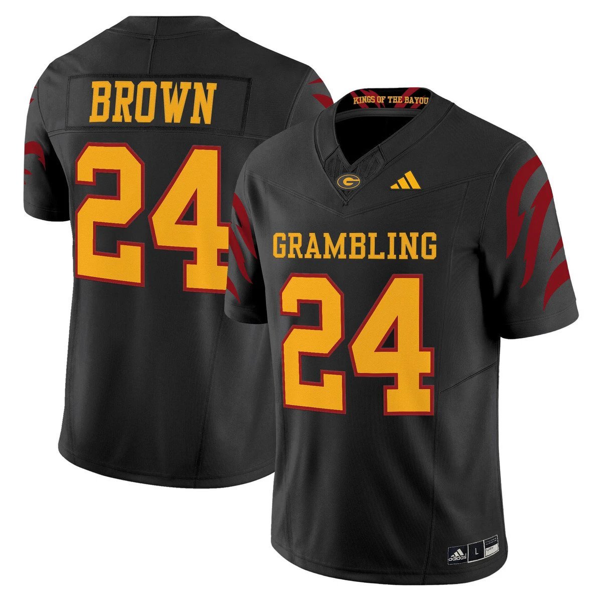 Willie Brown Jersey #24 Grambling Tigers 2025 Vapor Limited Stitched Black by My Store NCAA Football Jerseys