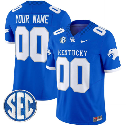 Custom Kentucky Wildcats Jersey Name, Number 2025 Limited Stitched Royal by My Store