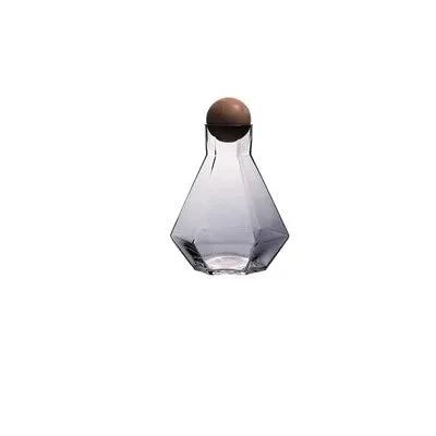 Diamond Type Glass Water Bottle Pitcher Drinkware Creative Drinkware by Bowlift
