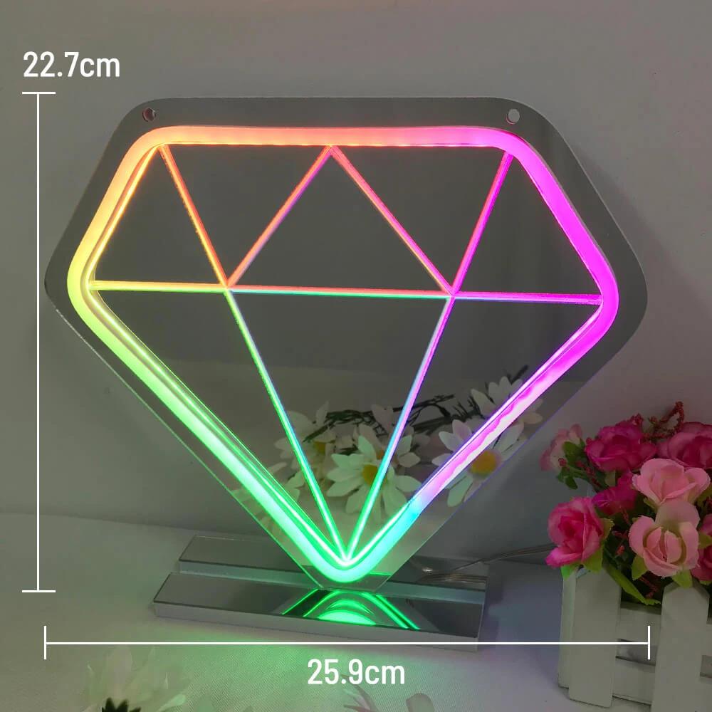 Mirror Neon Sign for Home&Shop Decor by Neonchics
