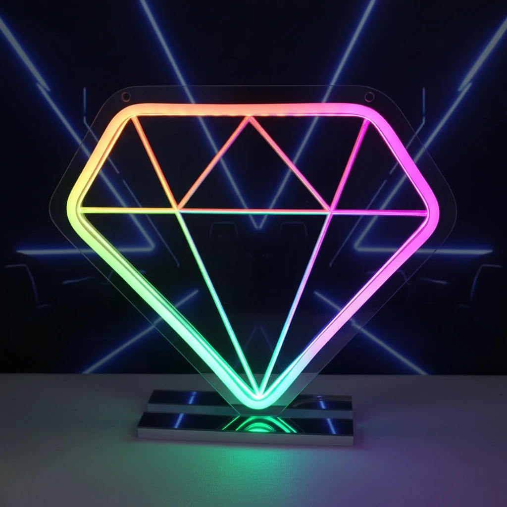 Mirror Neon Sign for Home&Shop Decor by Neonchics