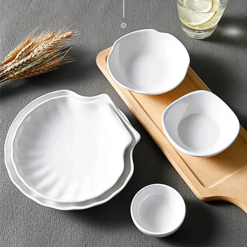 Dipping Saucer Multi-grid Dish Plate Kitchen Dressing Dishes by Bowlift