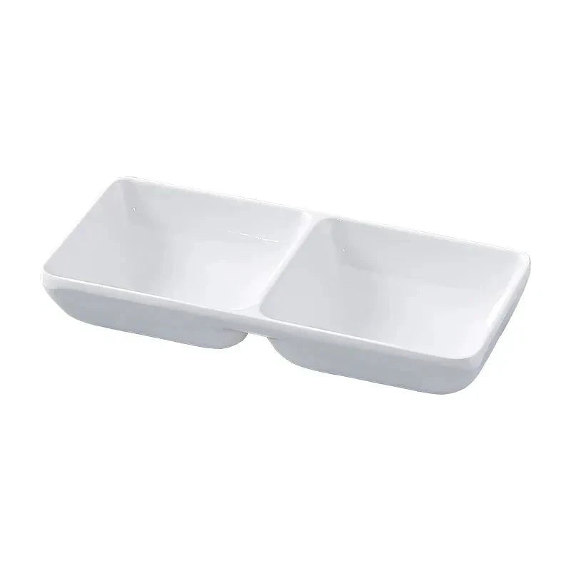 Dipping Saucer Multi-grid Dish Plate Kitchen Dressing Dishes by Bowlift