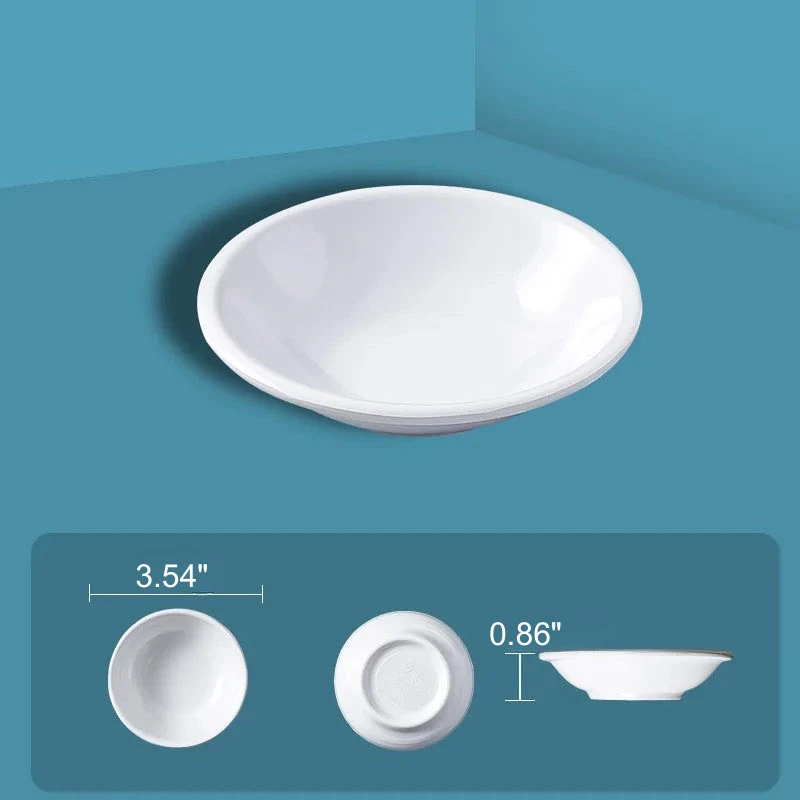 Dipping Saucer Multi-grid Dish Plate Kitchen Dressing Dishes by Bowlift