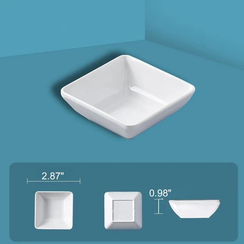 Dipping Saucer Multi-grid Dish Plate Kitchen Dressing Dishes by Bowlift