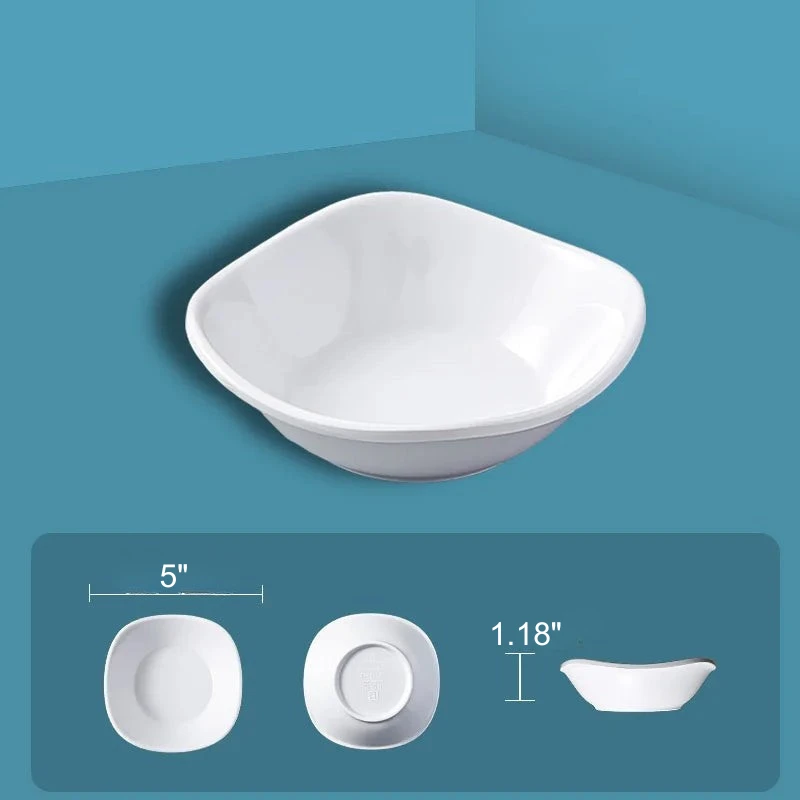 Dipping Saucer Multi-grid Dish Plate Kitchen Dressing Dishes by Bowlift