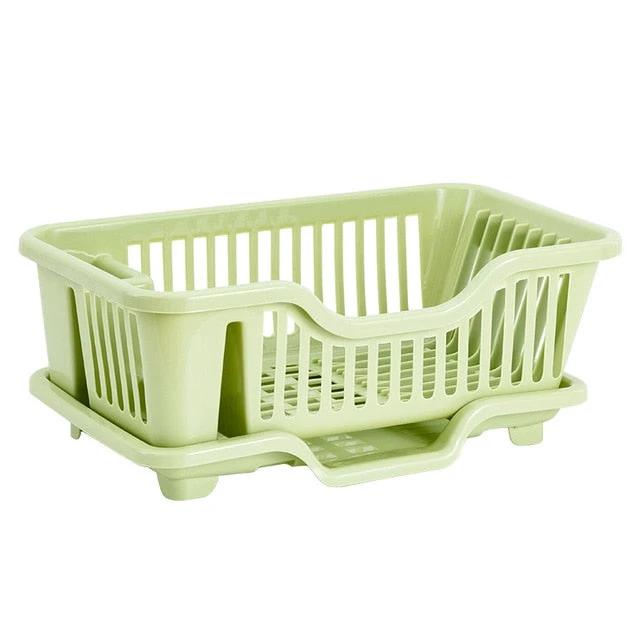 Dish Drying Rack Kitchen Utensils Drainer Rack with Drain Board by Bowlift
