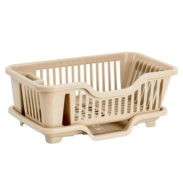 Dish Drying Rack Kitchen Utensils Drainer Rack with Drain Board by Bowlift