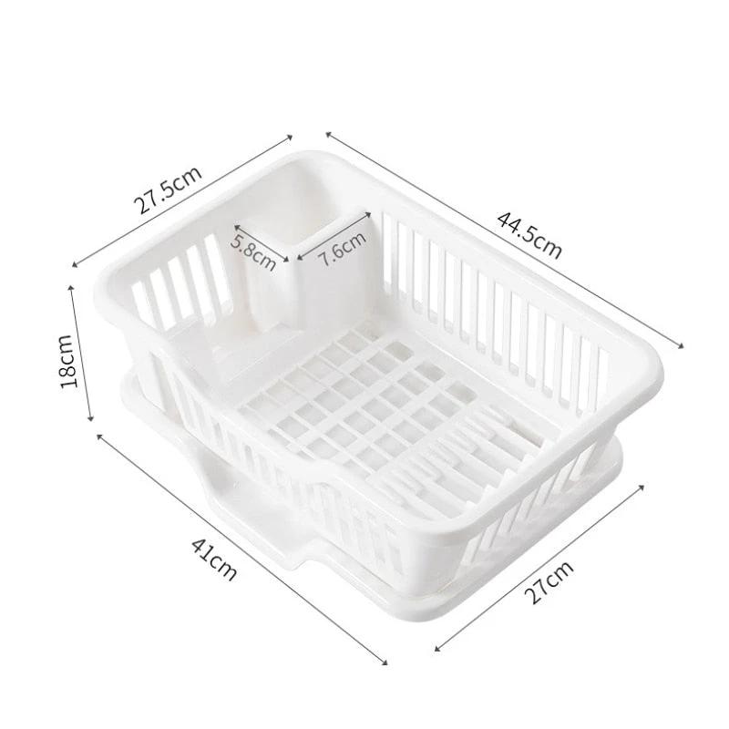 Dish Drying Rack Kitchen Utensils Drainer Rack with Drain Board by Bowlift