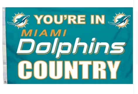 Miami Dolphins Flag-3x5FT NFL Banner-100% polyester-super bowl by flagsshop