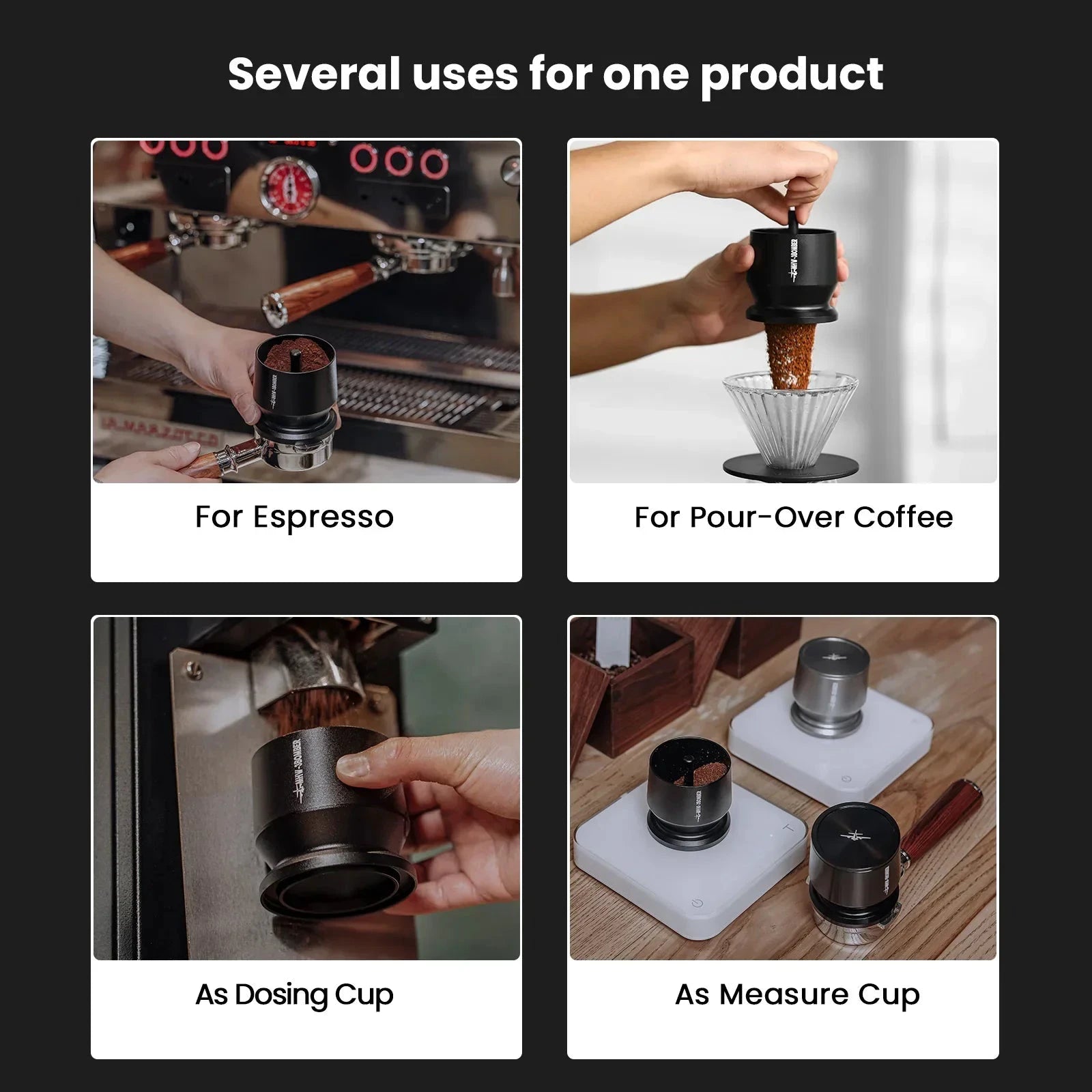 Dosing Shaker Espresso Dosing Cup Coffee Powder Receiver Container by Bowlift