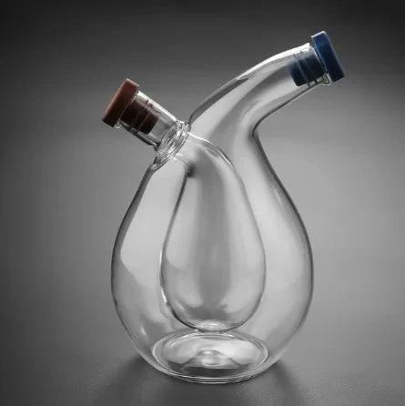 Double Glass Oiler Dual-purpose Glass Bottle Condiment Bottle by Bowlift