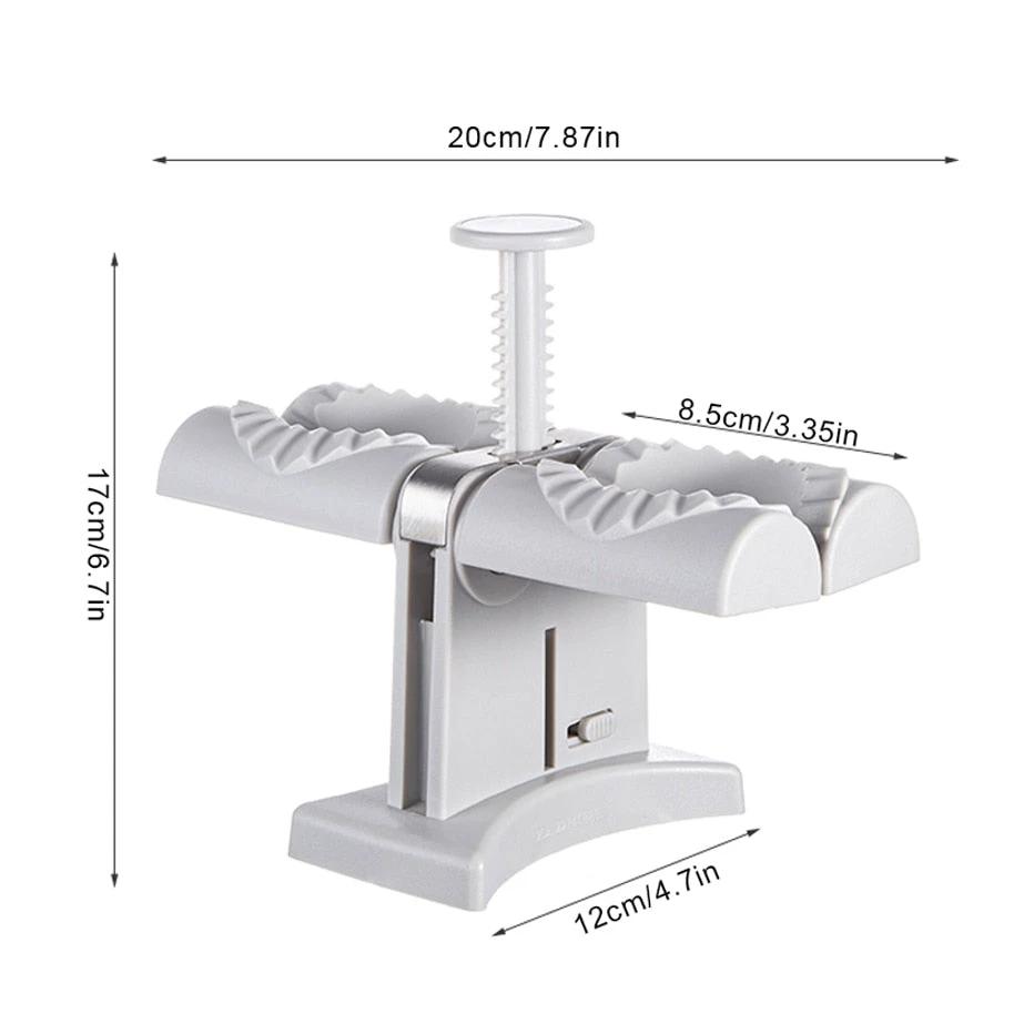 Double Heads Automatic Dumpling Making Mold Manual Press Machine by Bowlift