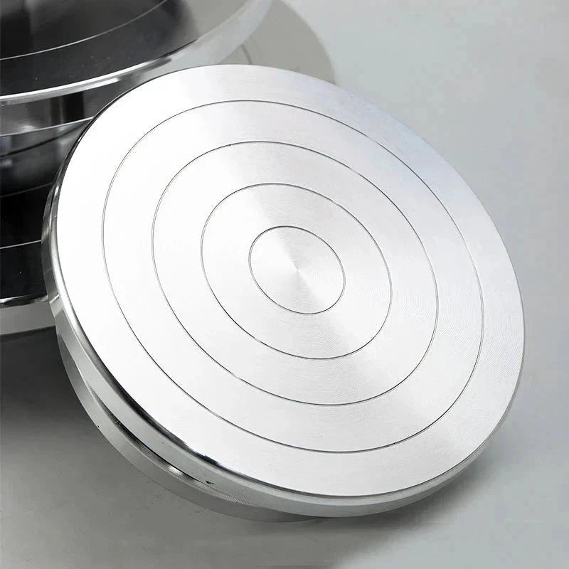 Double Side Cake Turntable Flower Mounting Turntable Cake Turntable by Bowlift