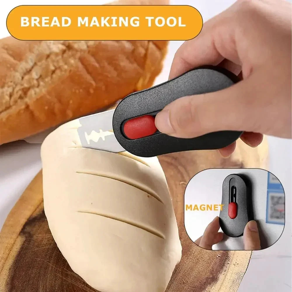 Dough Slashing Tool with 5 Replaceable Blades Baker’s Bread Knife by Bowlift