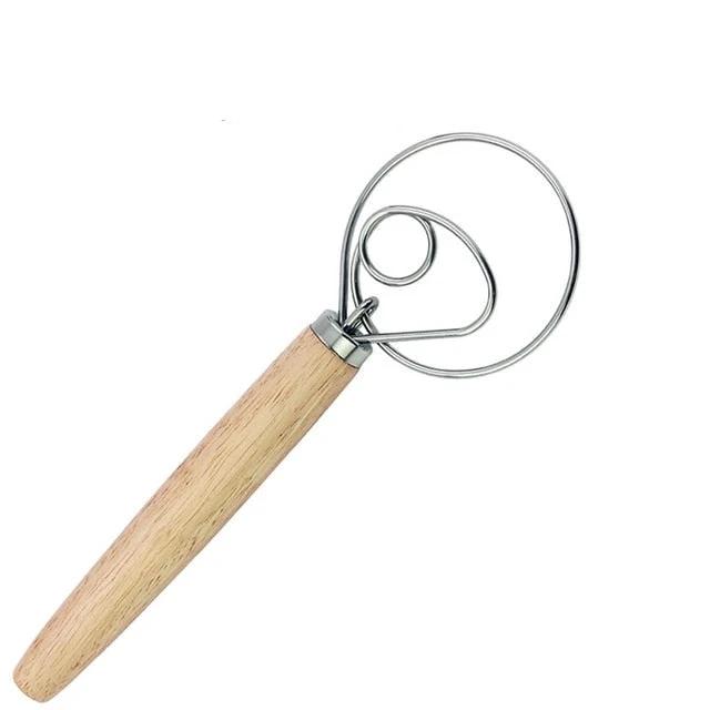 Dough Whisk Stainless Steel Dutch Style Bread Dough Hand Mixer by Bowlift