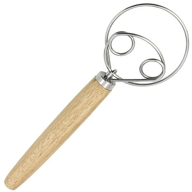 Dough Whisk Stainless Steel Dutch Style Bread Dough Hand Mixer by Bowlift