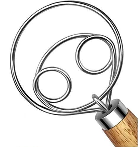 Dough Whisk Stainless Steel Dutch Style Bread Dough Hand Mixer by Bowlift