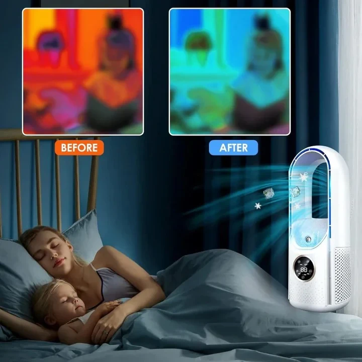 Blade-Free Silent Portable Air Conditioner by BowLift