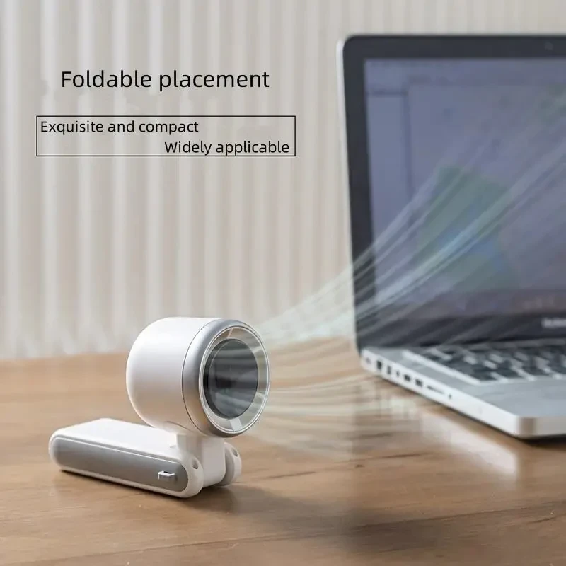 Foldable Handheld Turbo Fan with Digital Display by BowLift