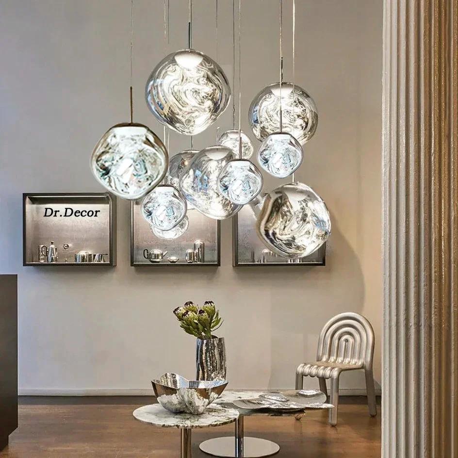 Modern Hanging Glass Lamp for Stylish Interiors by BowLift