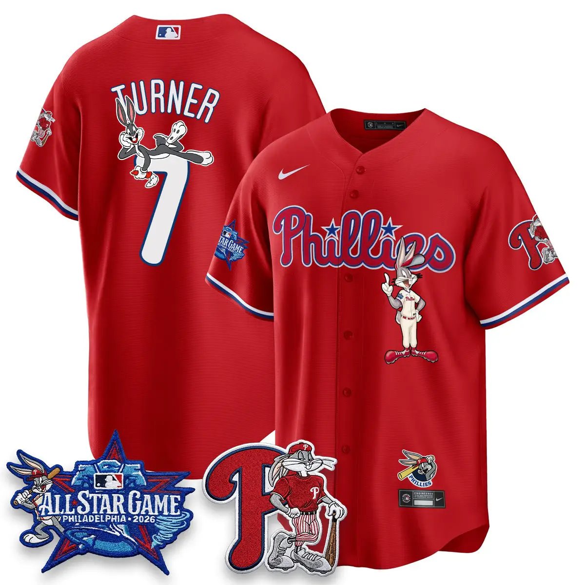 Philadelphia Phillies x Bunny Vapor Premier Limited Jersey - Stitched by Philadelphia Phillies