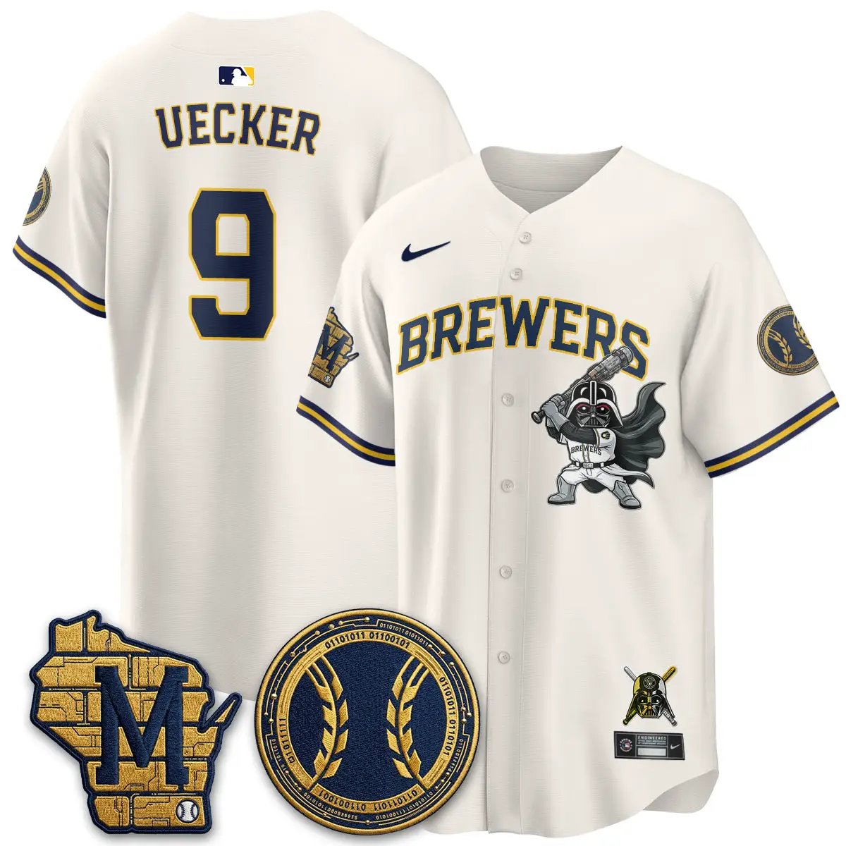 MIL x SW Limited Jersey - Stitched by Milwaukee Brewers