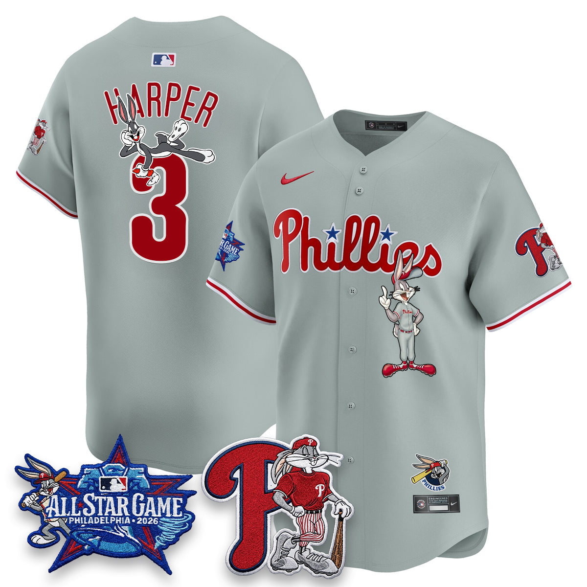 Philadelphia Phillies x Bunny Vapor Premier Limited Jersey - Stitched by Philadelphia Phillies