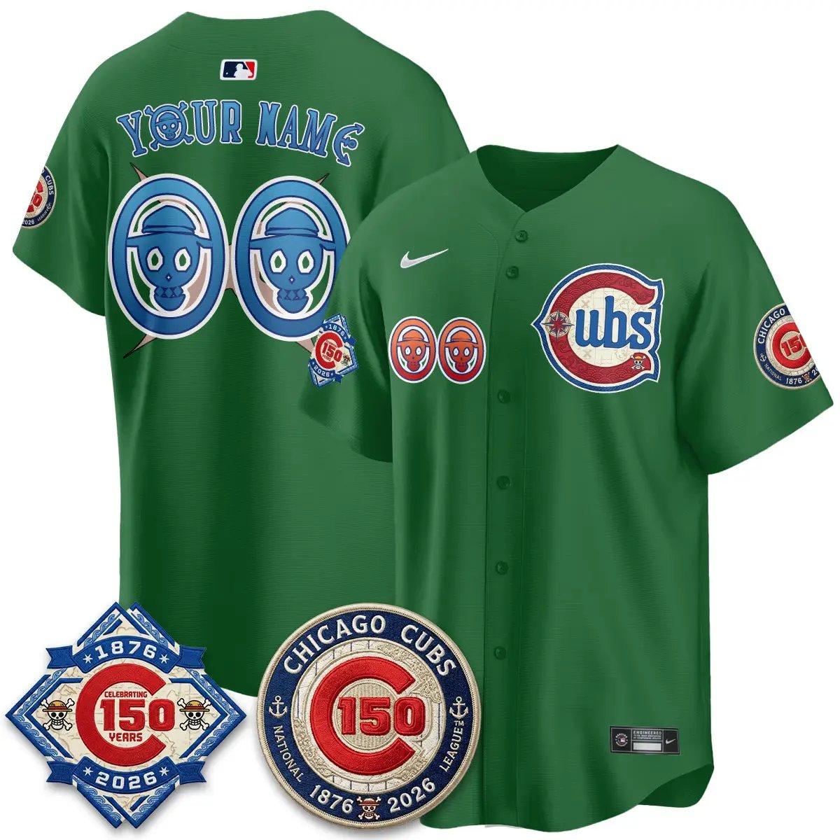 CHC x Japanese Cartoon Limited Custom Jersey - Stitched by Chicago Cubs
