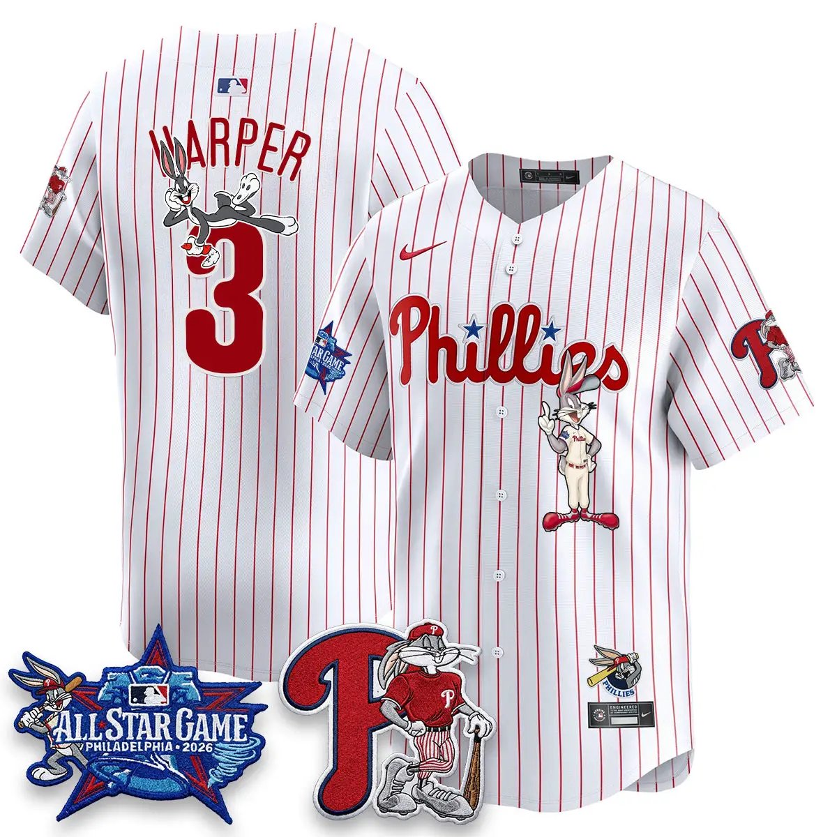 Philadelphia Phillies x Bunny Vapor Premier Limited Jersey - Stitched by Philadelphia Phillies