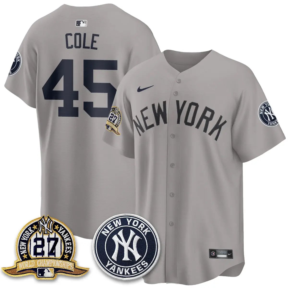 New York Yankees Alternate Jersey - All Stitched by New York Yankees