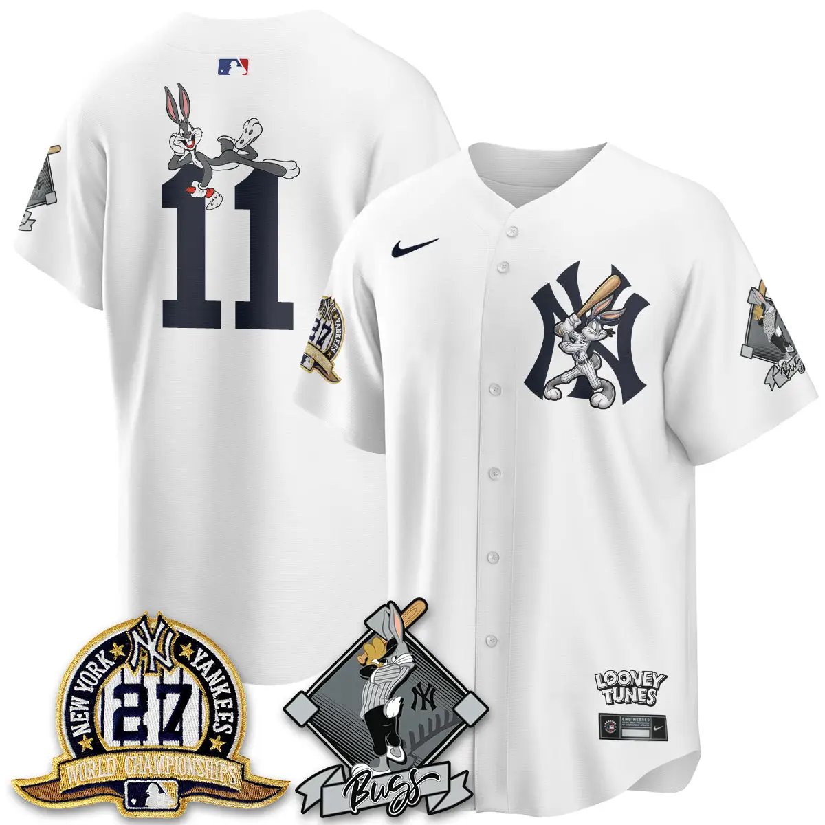 NYY Bunny Vapor Limited Jersey V2- Stitched by New York Yankees