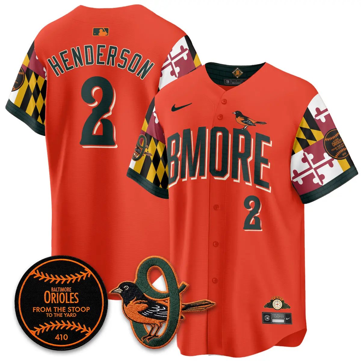 BAL x Maryland State Flag 2026 Vapor Jersey - All Stitched by Baltimore Orioles
