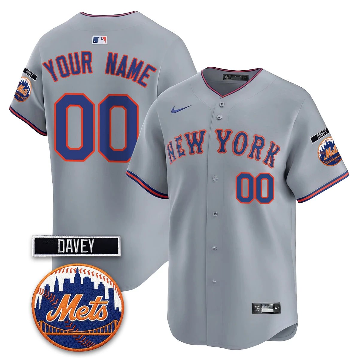 NYM 2026 Davey Johnson Memorial Vapor Custom Limited Jersey - All Stitched by New York Mets