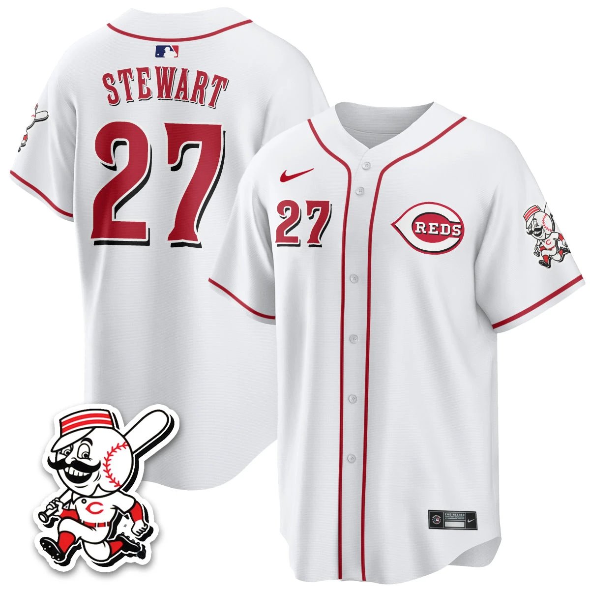 Cincinnati Reds 2026 City Connect Limited Vapor Jersey - All Stitched by Cincinnati Reds