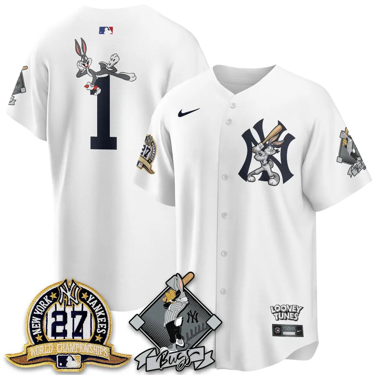 NYY Bunny Vapor Limited Jersey V2- Stitched by New York Yankees