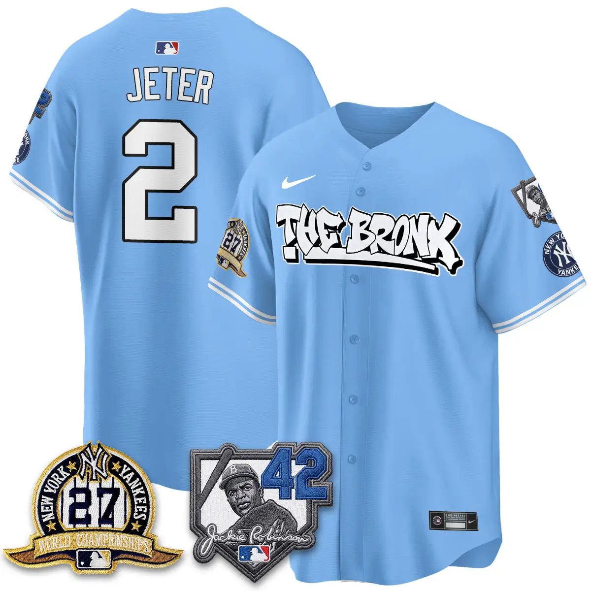 New York Yankees The Bronx 2026 Jackie Robinson Day Vapor Limited Jersey - All Stitched by New York Yankees
