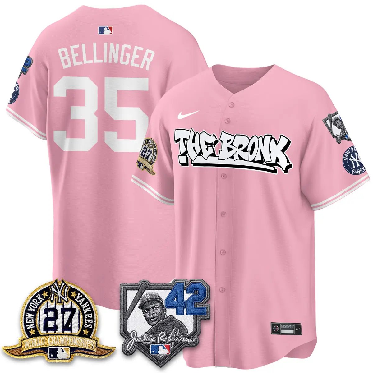 New York Yankees The Bronx 2026 Jackie Robinson Day Vapor Limited Jersey - All Stitched by New York Yankees