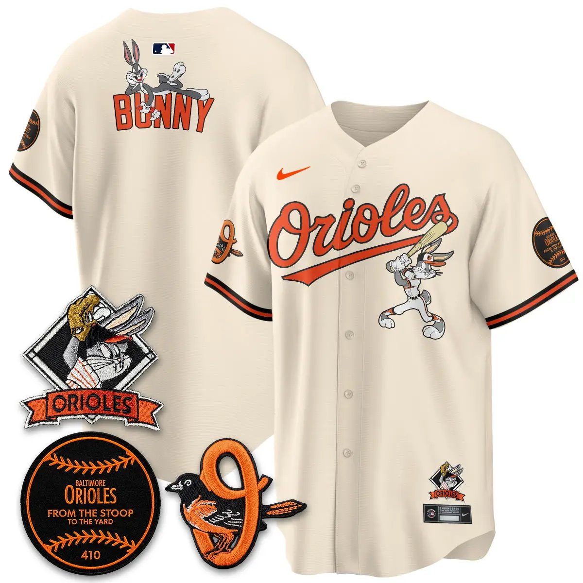 BAL x Bunny Vapor Premier Limited Jersey - Stitched by Baltimore Orioles