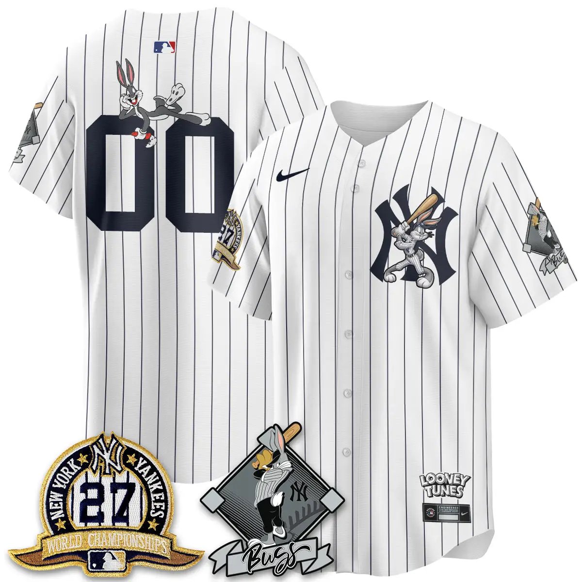 NYY Bunny Vapor Limited Custom Jersey V2- Stitched by New York Yankees