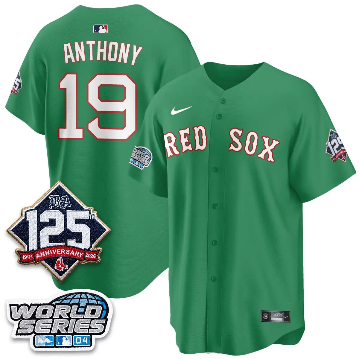 BOS Throwback 2004 Vapor Jersey - Stitched by Boston Red Sox