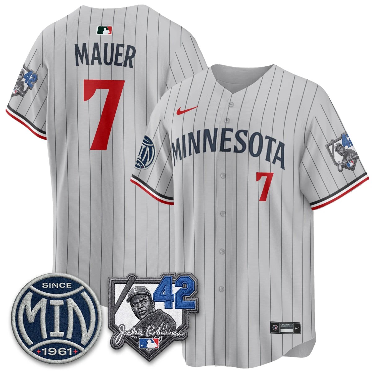 Minnesota Twins 2026 Jackie Robinson Day Vapor Limited Jersey - All Stitched by Minnesota Twins